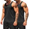 imageCOOFANDY Mens Workout Tank Tops Pack Dry Fit Sleeveless Running Shirts Gym Muscle Bodybuilding T ShirtsBlack