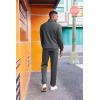 imageCOOFANDY 2 Piece Set for Men Casual 14 Zip Track Suits Set Long Sleeve Quarter Pullover Jogging Suits 2025 Fashion OutfitsDark Grey
