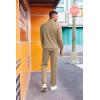 imageCOOFANDY 2 Piece Set for Men Casual 14 Zip Track Suits Set Long Sleeve Quarter Pullover Jogging Suits 2025 Fashion OutfitsKhaki