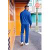 imageCOOFANDY 2 Piece Set for Men Casual 14 Zip Track Suits Set Long Sleeve Quarter Pullover Jogging Suits 2025 Fashion OutfitsRoyal Blue