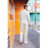 imageCOOFANDY 2 Piece Set for Men Casual 14 Zip Track Suits Set Long Sleeve Quarter Pullover Jogging Suits 2025 Fashion OutfitsWhite