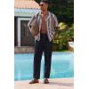 imageCOOFANDY Linen Pants Mens Lightweight Linen Pants Elastic Waist Beach Yoga Summer TrousersNavy Blue