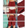 imageCOOFANDY Mens 2 Pack Gym Shorts 7 inch Athletic Workout Shorts Drawstring Sweat Shorts with Zipper Back PocketBlackDark Red