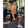 imageCOOFANDY Mens 2 Pack Gym Shorts 7 inch Athletic Workout Shorts Drawstring Sweat Shorts with Zipper Back PocketBlackKhaki