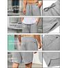 imageCOOFANDY Mens 2 Pack Gym Shorts 7 inch Athletic Workout Shorts Drawstring Sweat Shorts with Zipper Back PocketLight Gray HeatherWhite