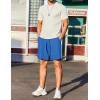 imageCOOFANDY Mens 2 Pack Gym Shorts 7 inch Athletic Workout Shorts Drawstring Sweat Shorts with Zipper Back PocketNavy BlueBlue