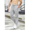 imageCOOFANDY Mens Athletic Joggers Casual Gym Sweatpants Workout Running Track Pants with Pockets2 Pack BlackLight Grey