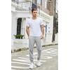 imageCOOFANDY Mens Athletic Joggers Casual Gym Sweatpants Workout Running Track Pants with Pockets2 Pack BlackLight Grey