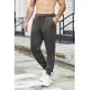 imageCOOFANDY Mens Athletic Joggers Casual Gym Sweatpants Workout Running Track Pants with PocketsDark Grey
