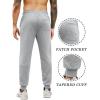 imageCOOFANDY Mens Athletic Joggers Casual Gym Sweatpants Workout Running Track Pants with PocketsLight Grey