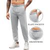 imageCOOFANDY Mens Athletic Joggers Casual Gym Sweatpants Workout Running Track Pants with PocketsLight Grey