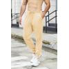 imageCOOFANDY Mens Athletic Joggers Casual Gym Sweatpants Workout Running Track Pants with PocketsLight Yellow