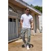 imageCOOFANDY Mens Cargo Joggers Drawstring Jogger Cargo Pants Fashion Tapered Pants with Multi PocketsLight Gray