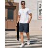 imageCOOFANDY Mens Cargo Shorts 9quot Relaxed Fit Casual Shorts Internal Drawstring Outdoor Hiking Shorts with Multi PocketsNavy Blue