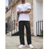 imageCOOFANDY Mens Casual Cargo Pants Cotton Drawstring Athletic Jogger SweatpantsBlack