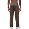 imageCOOFANDY Mens Casual Cargo Pants Cotton Drawstring Athletic Jogger SweatpantsBrown