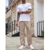imageCOOFANDY Mens Casual Cargo Pants Cotton Drawstring Athletic Jogger SweatpantsChampagne