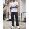 imageCOOFANDY Mens Casual Cargo Pants Cotton Drawstring Athletic Jogger SweatpantsNavy Blue