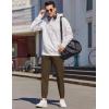 imageCOOFANDY Mens Casual Joggers Pants Elastic Drawstring Chino Cargo Pants Hiking Outdoor Track SweatpantsBrown