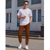 imageCOOFANDY Mens Casual Joggers Pants Elastic Drawstring Chino Cargo Pants Hiking Outdoor Track SweatpantsBrown2