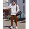 imageCOOFANDY Mens Casual Joggers Pants Elastic Drawstring Chino Cargo Pants Hiking Outdoor Track SweatpantsBrown2