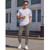 imageCOOFANDY Mens Casual Joggers Pants Elastic Drawstring Chino Cargo Pants Hiking Outdoor Track SweatpantsDrak Grey