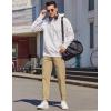 imageCOOFANDY Mens Casual Joggers Pants Elastic Drawstring Chino Cargo Pants Hiking Outdoor Track SweatpantsKhaki