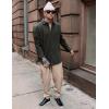 imageCOOFANDY Mens Casual Joggers Pants Elastic Drawstring Chino Cargo Pants Hiking Outdoor Track SweatpantsKhaki
