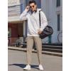 imageCOOFANDY Mens Casual Joggers Pants Elastic Drawstring Chino Cargo Pants Hiking Outdoor Track SweatpantsKhaki2