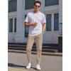 imageCOOFANDY Mens Casual Joggers Pants Elastic Drawstring Chino Cargo Pants Hiking Outdoor Track SweatpantsKhaki2