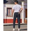imageCOOFANDY Mens Casual Joggers Pants Elastic Drawstring Chino Cargo Pants Hiking Outdoor Track SweatpantsLight Blue