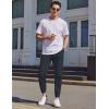 imageCOOFANDY Mens Casual Joggers Pants Elastic Drawstring Chino Cargo Pants Hiking Outdoor Track SweatpantsLight Blue