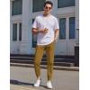 imageCOOFANDY Mens Casual Joggers Pants Elastic Drawstring Chino Cargo Pants Hiking Outdoor Track SweatpantsLight Brown