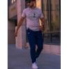 imageCOOFANDY Mens Casual Joggers Pants Elastic Drawstring Chino Cargo Pants Hiking Outdoor Track SweatpantsNavy Blue