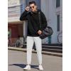 imageCOOFANDY Mens Casual Joggers Pants Elastic Drawstring Chino Cargo Pants Hiking Outdoor Track SweatpantsWhite