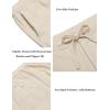 imageCOOFANDY Mens Casual Linen Pants Elastic Waist Drawstring Yoga Beach Pants Lightweight Loose Fit Trousers with PocketsBeige