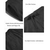 imageCOOFANDY Mens Casual Linen Pants Elastic Waist Drawstring Yoga Beach Pants Lightweight Loose Fit Trousers with PocketsBlack