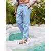 imageCOOFANDY Mens Casual Linen Pants Elastic Waist Drawstring Yoga Beach Pants Lightweight Loose Fit Trousers with PocketsLight Blue