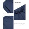 imageCOOFANDY Mens Casual Linen Pants Elastic Waist Drawstring Yoga Beach Pants Lightweight Loose Fit Trousers with PocketsNavy Blue