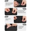 imageCOOFANDY Mens Casual Pants Classic Fit Flat Front Pants Lightweight Elastic Waist Golf Trousers with PocketsBlack