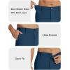 imageCOOFANDY Mens Casual Pants Classic Fit Flat Front Pants Lightweight Elastic Waist Golf Trousers with PocketsBlue