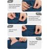 imageCOOFANDY Mens Casual Pants Classic Fit Flat Front Pants Lightweight Elastic Waist Golf Trousers with PocketsBlue