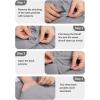 imageCOOFANDY Mens Casual Pants Classic Fit Flat Front Pants Lightweight Elastic Waist Golf Trousers with PocketsGrey