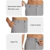 imageCOOFANDY Mens Casual Pants Classic Fit Flat Front Pants Lightweight Elastic Waist Golf Trousers with PocketsGrey