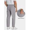 imageCOOFANDY Mens Casual Pants Classic Fit Flat Front Pants Lightweight Elastic Waist Golf Trousers with PocketsGrey