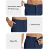 imageCOOFANDY Mens Casual Pants Classic Fit Flat Front Pants Lightweight Elastic Waist Golf Trousers with PocketsNavy Blue