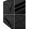 imageCOOFANDY Mens Casual Pants Classic Fit Straight Legs Flat Front Twill PantsBlack