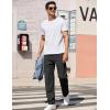 imageCOOFANDY Mens Casual Pants Classic Fit Straight Legs Flat Front Twill PantsBlack