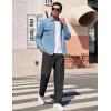 imageCOOFANDY Mens Casual Pants Classic Fit Straight Legs Flat Front Twill PantsBlack