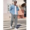 imageCOOFANDY Mens Casual Pants Classic Fit Straight Legs Flat Front Twill PantsGrey